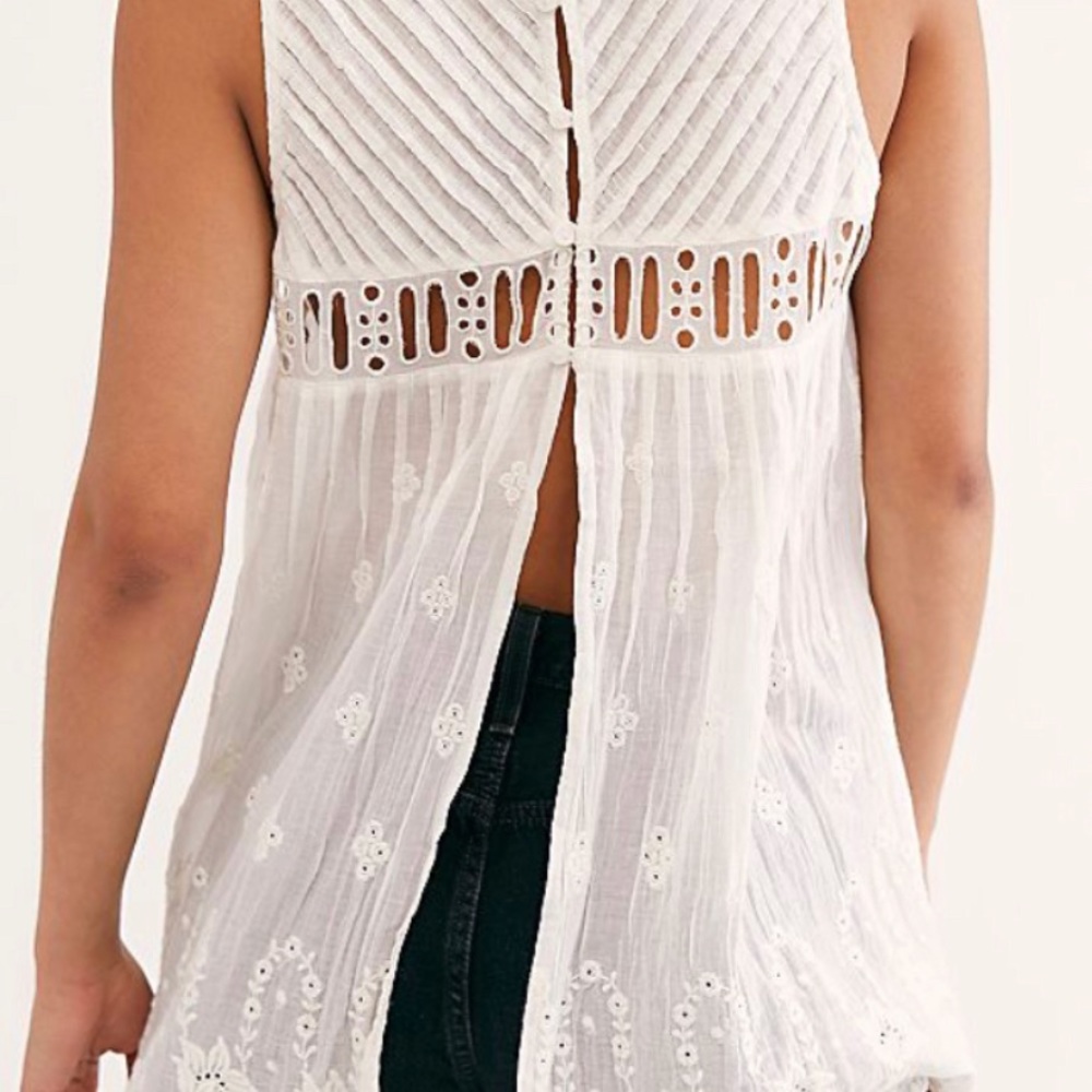 NWOT Free People Tunic in Ivory - Picture 9 of 10